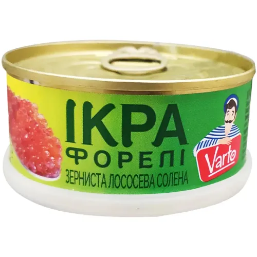 Ікра форелі Varto зерниста лососева солена 80г