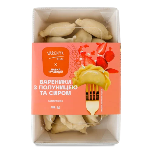 Вареники З Полуницею Та Сиром В/К, 400г