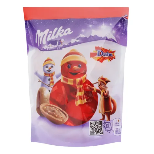 Шоколад молочний фігурний з шматочками карамелі з мигдалем Daim Milka д/п 86г