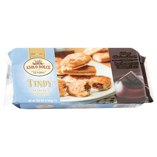Печиво Asolo Dolce листкове з шоколадним кремом 110г