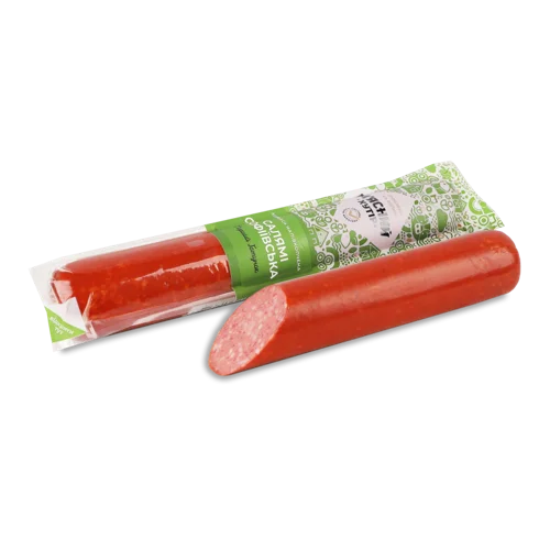 Ковбаса Салямі З М'яса Птиці Софіївська М'ясний Хутір Напівкопчене, кг