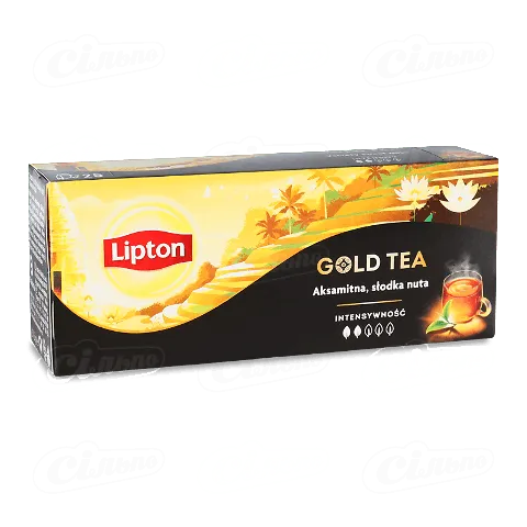 Чай чорний Lipton Gold Tea, 25*1,5г