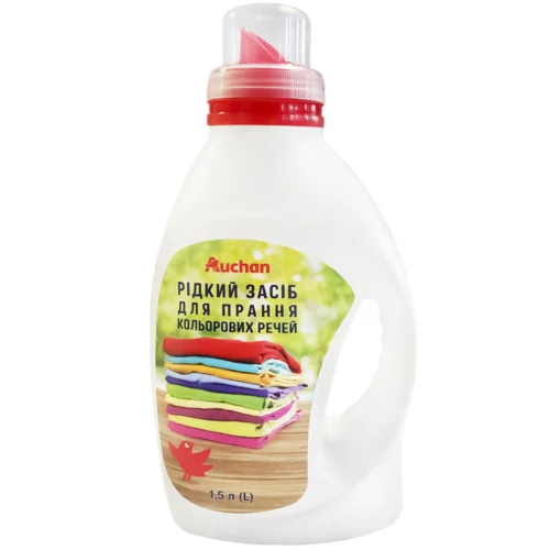 Засіб для прання Auchan для кольорових речей 1,5л