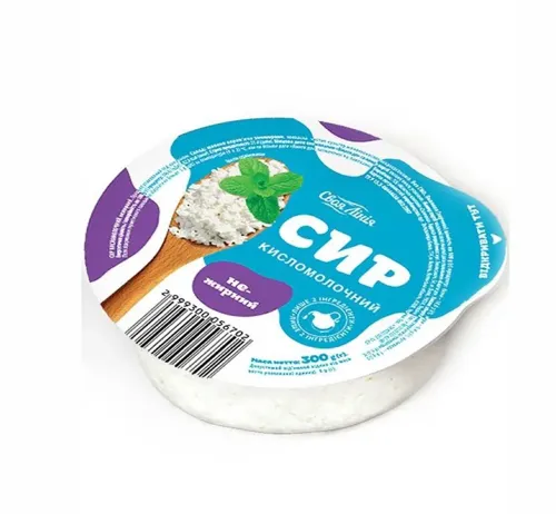 Сир кисломолочний Своя Лінія нежирний 300г