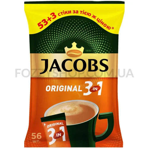Напій кавовий Jacobs Original 3в1 мультипак,56*12г/уп