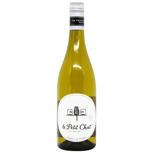 Вино Le Petit Chat Malin Blanc біле сухе 12,5% 0,75л