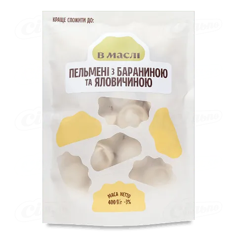 Пельмені ЛТ В маслі з бараниною та яловичиною, 400г