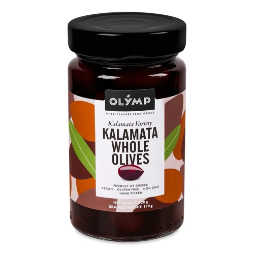 Оливки Olymp Kalamata Ex-large грецькі з кісточкою,320г
