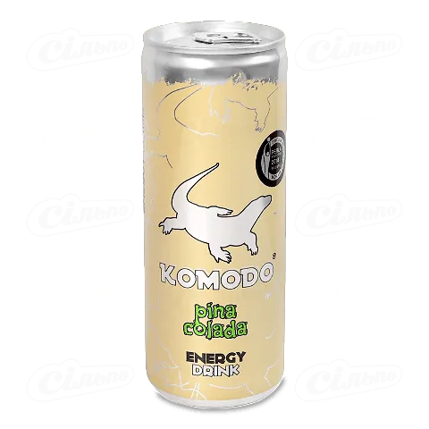 Напій енергетичний Komodo Pina Colada газований, 0,25л