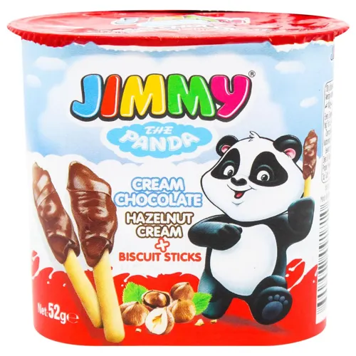 Паста горіхова Jimmy з какао та бісквітним стіком 52г