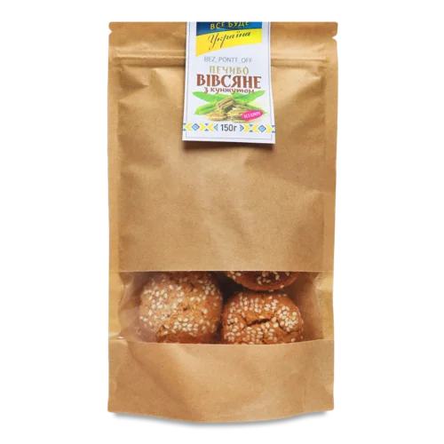 Печиво Без Цукру Вівсяне З Кунжутом, д/п 150г