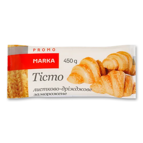 Тісто Листково-Дріжджове Заморожене Marka Promo, м/у, 450г