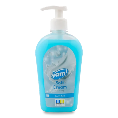 Крем-мило Soft Cream з гліцерином, в/ґ, 325г, з дозатором Jam