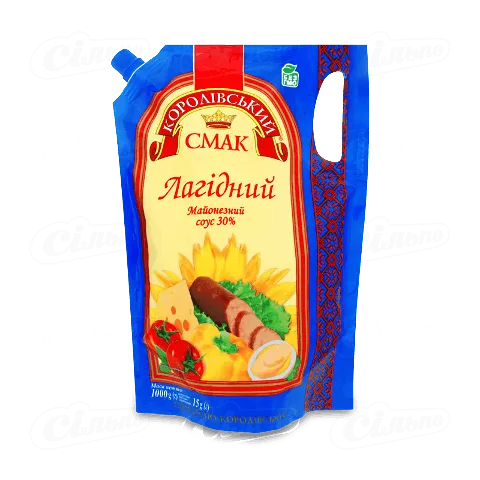 Соус Королівський смак Лагідний майонезний 30% д/п, 1000г