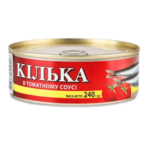 Кілька В Томатному Соусі, В/ґ, З/б 240 Г