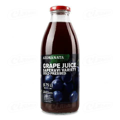 Сік Az-Granata виноградний із сорту Сапераві скло, 0,75л