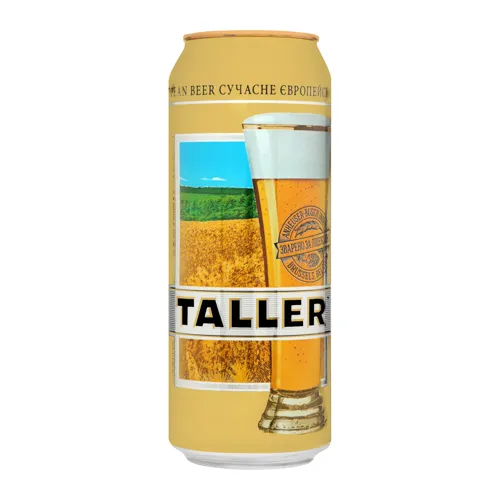 Пиво 0.5л 5.3% світле пастеризоване Taller з/б