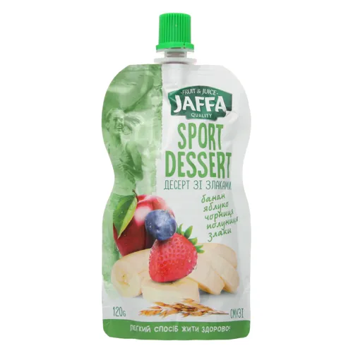 Смузі Банан-яблуко-чорниця-полуниця-злаки Sport Dessert Jaffa д/п 120г