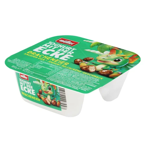 Йогурт Muller вершковий з хрусткими злаковими яйцями 3,8% 150г