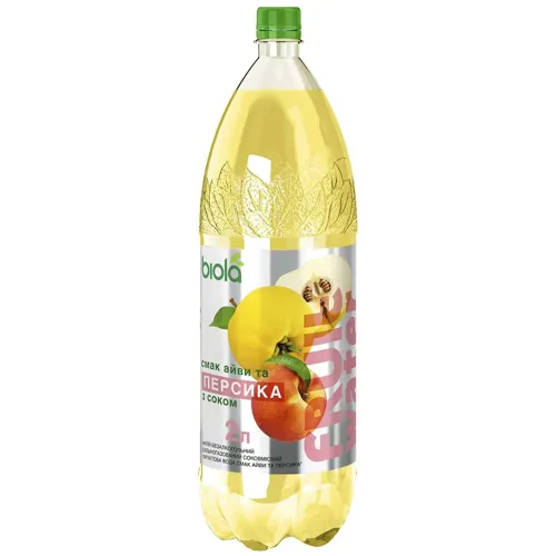 Напій газований Biola Fruit Water Айва-персик 2л