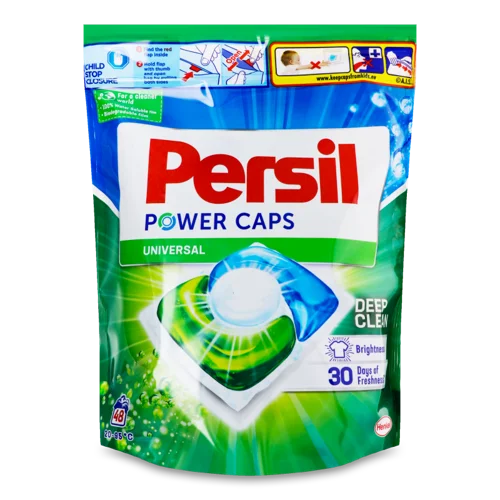 Засіб Миючий Для Прання Білих Та Світлих Речей Power Caps Universal Deep Clean Persil 48х15г