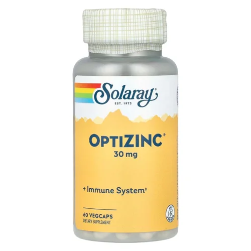 Цинк і вітамін В6 Solaray OptiZinc 30мг 60 капсул