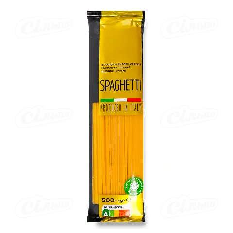 Вироби макаронні Премія Спагеті твердої пшениці, 500г
