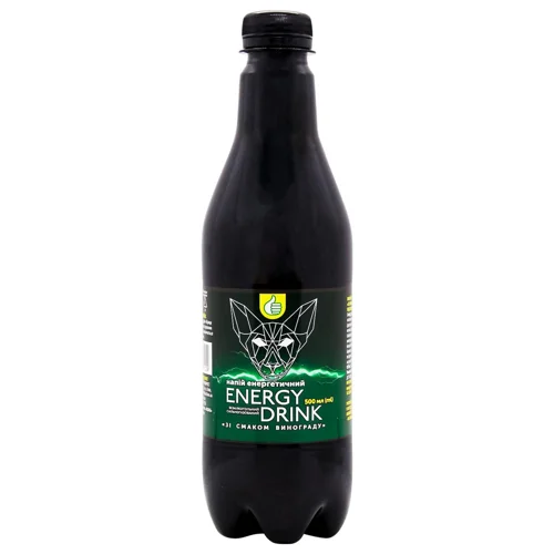 Напій енергетичний Auchan Виноград 0,5л
