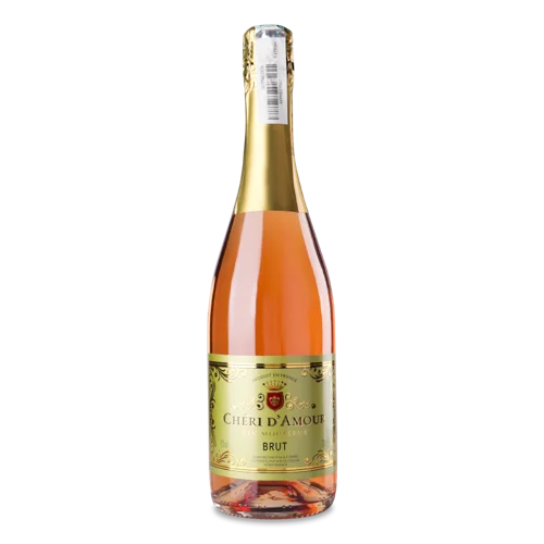 Ігристе Вино Рожеве Брют Cheri D'Amour, в/ґ, 0.75л, 11%
