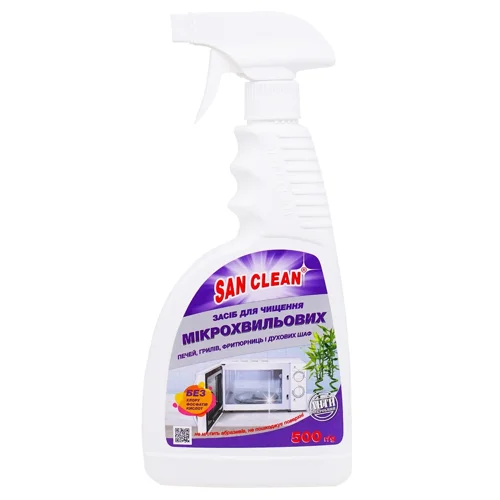 Засіб чистячий San Clean для мікрохвильових печей 500г