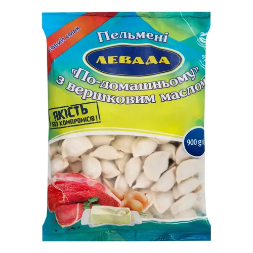 Пельмені По-домашньому з вершковим маслом Левада 900г