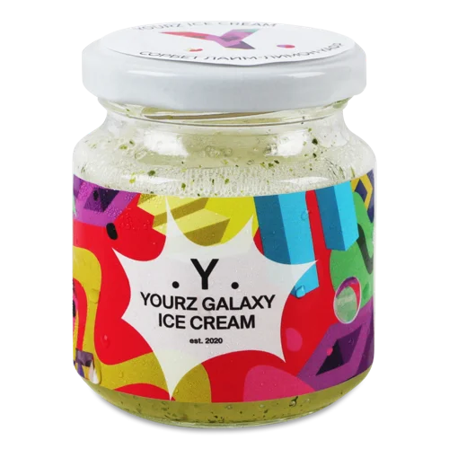 Морозиво сорбет Лайм-Лимон-Кафір, натуральне, скляна банка 90г