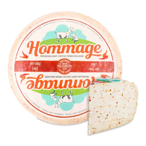 Сир Veldhuyzen Kaas Hommage козячий перець чилі 52%, кг