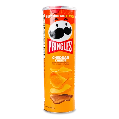 Снек Пікантний Pringles В/ґ Зі Смаком Сиру Чеддер, 150г
