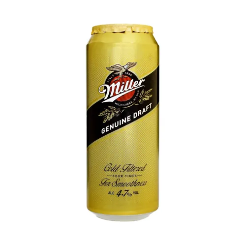 Пиво 0.5л 4.7% світле фільтроване Miller Genuine Draft ж/б