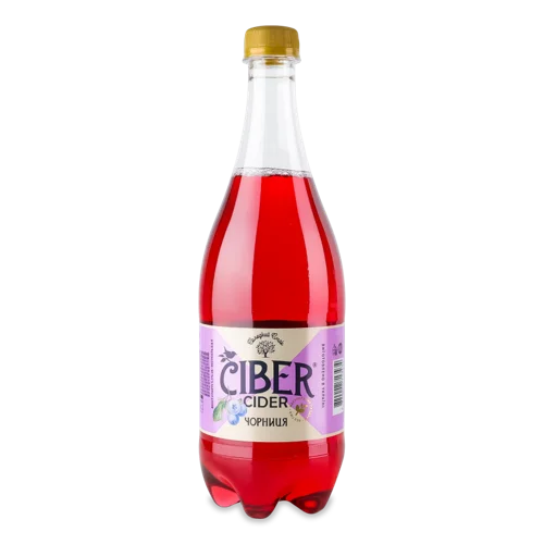 Сидр Червоний Солодкий Газований Пастеризований, 0.8л, 5.5%, п/пл