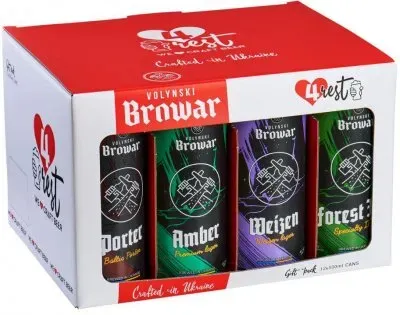 Набір пива Волинський Бровар 4Rest 500мл х 12 шт