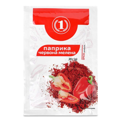 Паприка Червона Мелена, Вищого Ґатунку, ТМ '1', 20г