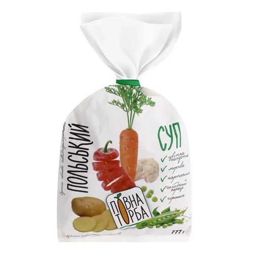 Суміш овочева швидкозаморожена Суп польський Повна Торба м/у 777г