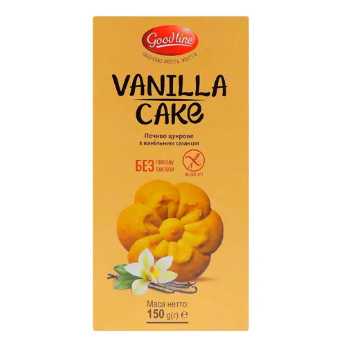 Печиво цукрове з ванільним смаком Good Line к/у 150г