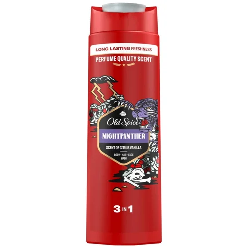 Гель для душу + шампунь Old Spice Night Panther 400мл