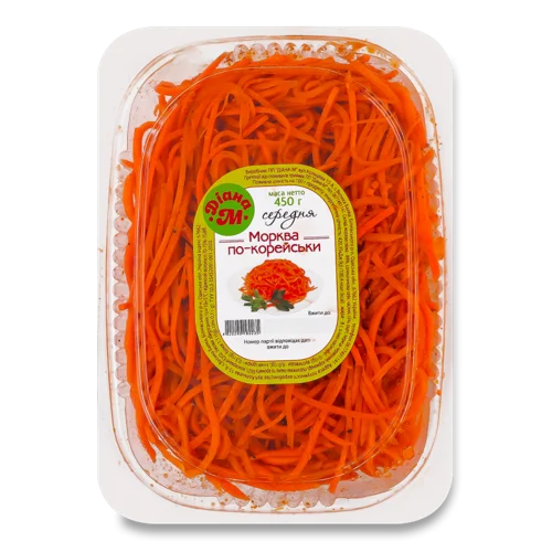 Морква по-корейськи в/ґ ПП Діана-М, середня, 450 г