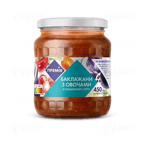 Баклажани «Премія»® з овочами в томатному соусі, 450г