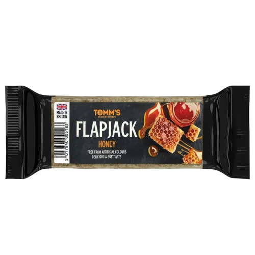 Батончик Tomm's Flapjack Вівсяний без глютену з медом 100г