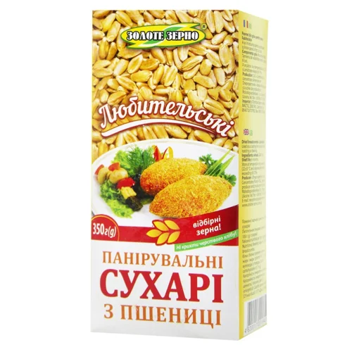 Сухари панірувальні Золоте зерно пшеничні 350г