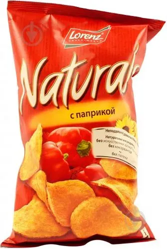 Чіпси Naturals з паприкою 100г х 25 шт.