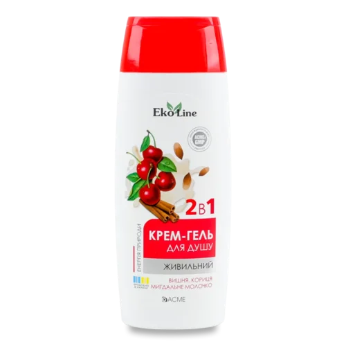 Крем-гель для душу EkoLine 2в1 живильний