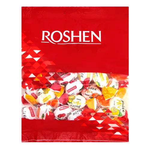 Карамель з фруктово-ягідною начинкою Juiсe Mix Roshen м/у 200г