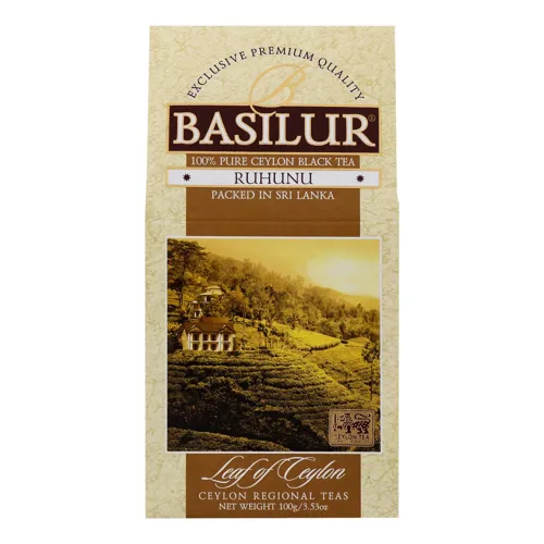 Чай чорний Рухуну Лист Цейлону Basilur к/у 100г