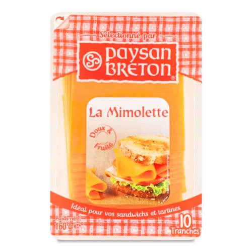 Сир Paysan Breton Мімолет скибочками 40%